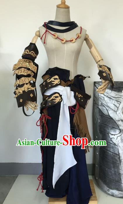 Traditional China Ancient Warrior Cosplay Swordsman Costumes Chinese Knight-errant Clothing for Men