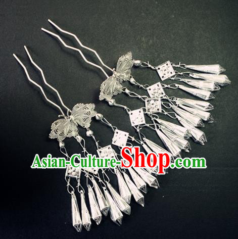 Chinese Traditional Palace Hair Accessories Ancient Tassel Hairpins Hair Clips for Women
