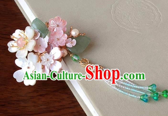 Traditional Handmade Chinese Ancient Classical Hair Accessories Flowers Hair Stick Tassel Hairpins for Women