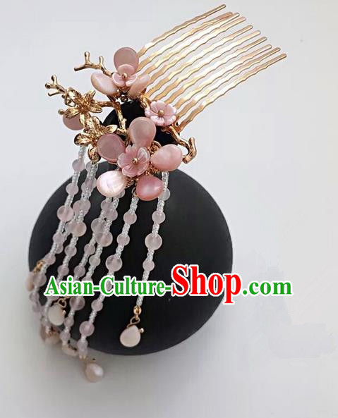 Traditional Handmade Chinese Ancient Classical Hair Accessories Hairpins Tassel Hair Comb for Women