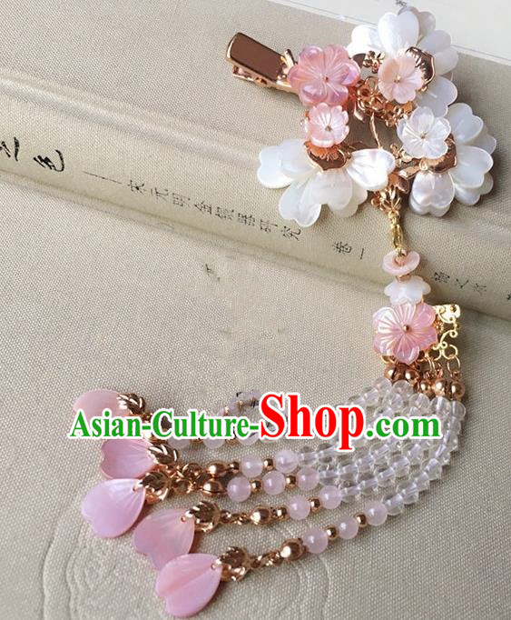 Traditional Handmade Chinese Ancient Classical Hair Accessories Hairpins Beads Tassel Hair Claw for Women
