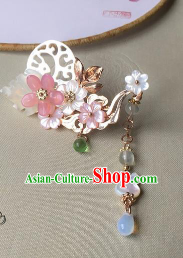 Traditional Handmade Chinese Ancient Classical Hair Accessories Hairpins Shell Hair Claws for Women