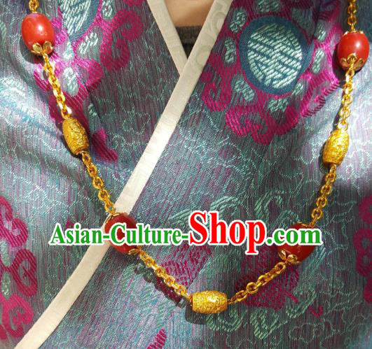 Chinese Traditional Zang Nationality Handmade Necklace, China Tibetan Ethnic Necklet for Women