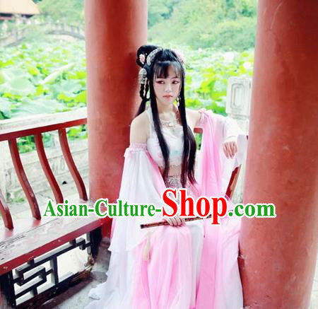 Chinese Ancient Fairy Hanfu Dress Han Dynasty Palace Lady Dance Costume for Women