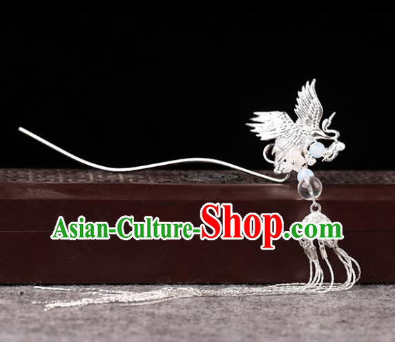 Chinese Traditional Handmade Hair Accessories Ancient Tassel Hairpins Hanfu Phoenix Hair Clip for Women