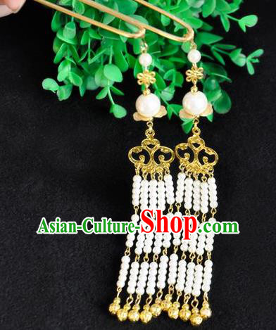 Ancient Chinese Handmade Beads Tassel Hair Clips Hair Accessories Classical Hairpins for Women