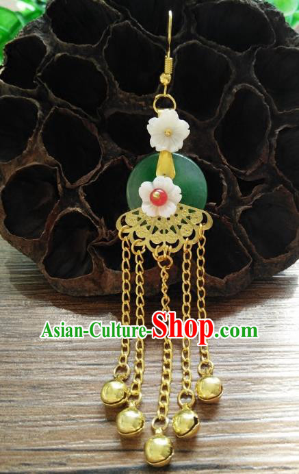 Chinese Handmade Accessories Hanfu Princess Eardrop Ancient Tassel Earrings for Women