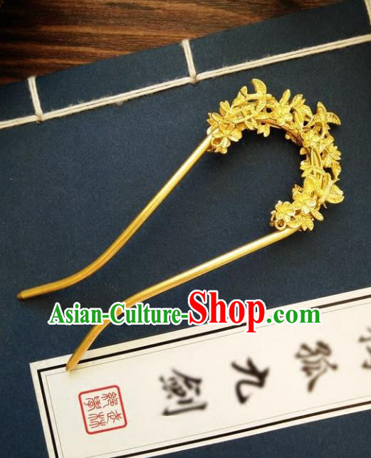 Chinese Ancient Hair Accessories Hanfu Hairpins Handmade Hair Clip for Women