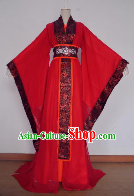 Chinese Ancient Cosplay Scholar Wedding Costume Han Dynasty Bridegroom Swordsman Clothing for Men