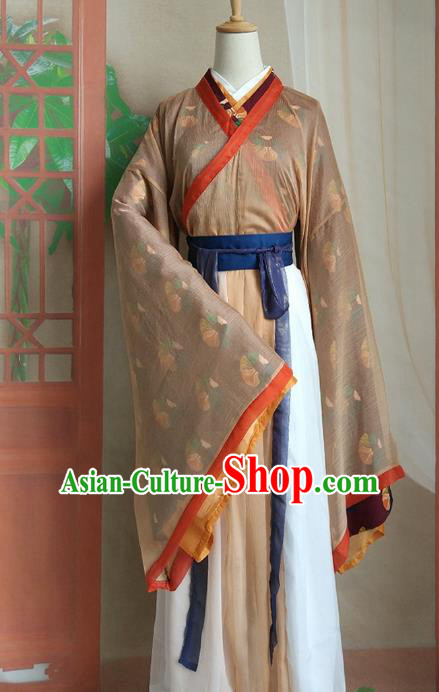 Chinese Traditional Ancient Nobility Lady Hanfu Dress Jin Dynasty Swordswoman Embroidered Costumes for Women