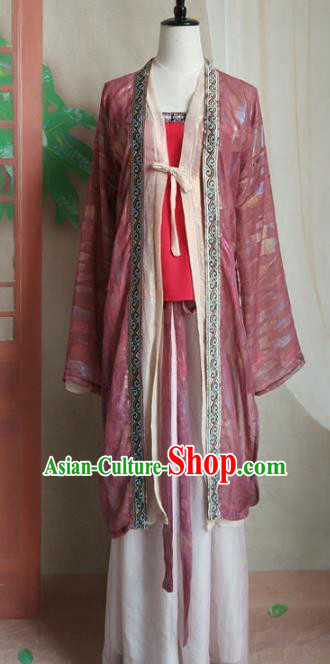 Chinese Traditional Ancient Song Dynasty Young Lady Swordswoman Costumes for Women