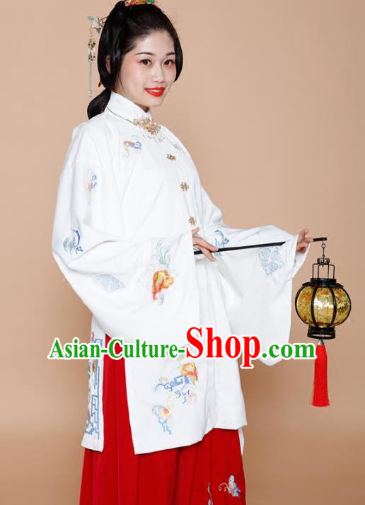 Chinese Traditional Ming Dynasty Dowager Dress Ancient Nobility Countess Embroidered Clothing for Women