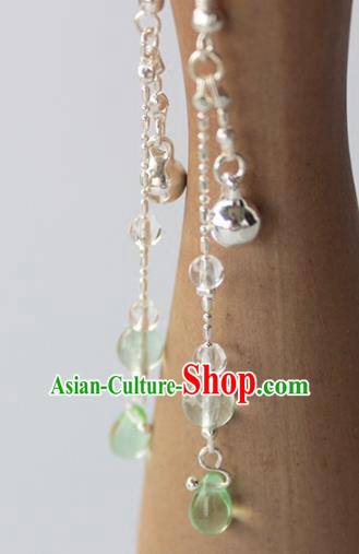 Chinese Ancient Handmade Earrings Accessories Hanfu Bell Tassel Eardrop for Women