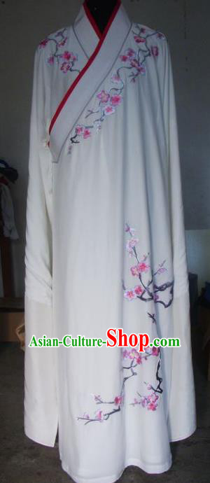Chinese Traditional Beijing Opera Niche Costumes China Peking Opera Embroidered Plum Blossom Robe for Adults