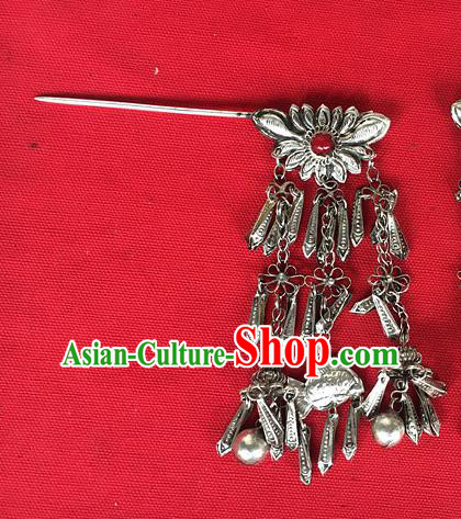 Chinese Traditional Ancient Bride Tassel Hair Clip Hanfu Hairpins Hair Accessories for Women
