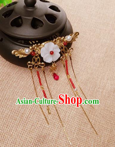 Chinese Traditional Hair Accessories Ancient Bride Hairpins Golden Hair Comb for Women