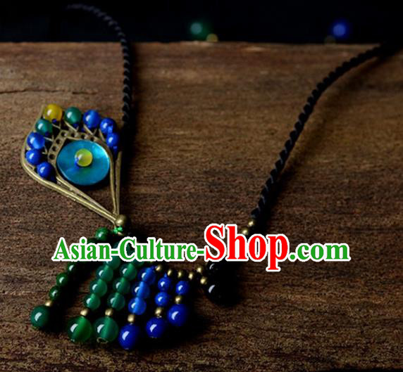 Chinese Traditional Jewelry Accessories Ancient Palace Hanfu Necklace for Women