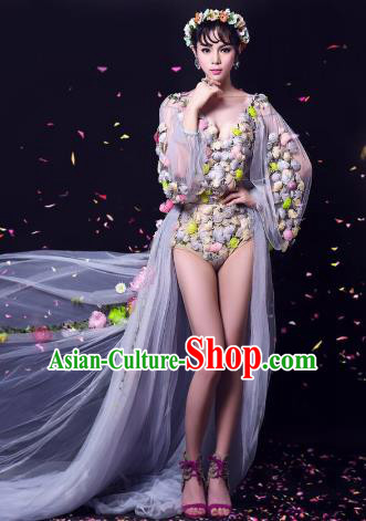Top Grade Models Show Costume Stage Performance Catwalks Flowers Fairy Clothing for Women