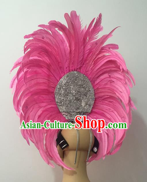 Top Grade Stage Performance Brazilian Carnival Feather Wings Miami Feathers Deluxe Wings Headwear Mask for Women