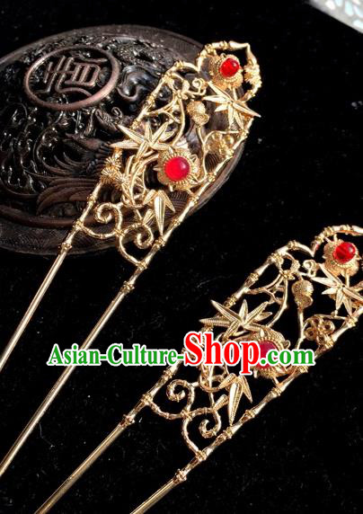 Chinese Traditional Hair Accessories Ancient Bamboo Hair Clip Hairpins for Women
