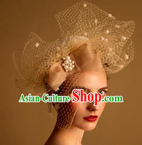 Handmade Wedding Hair Accessories Bride Veil Hat for Women