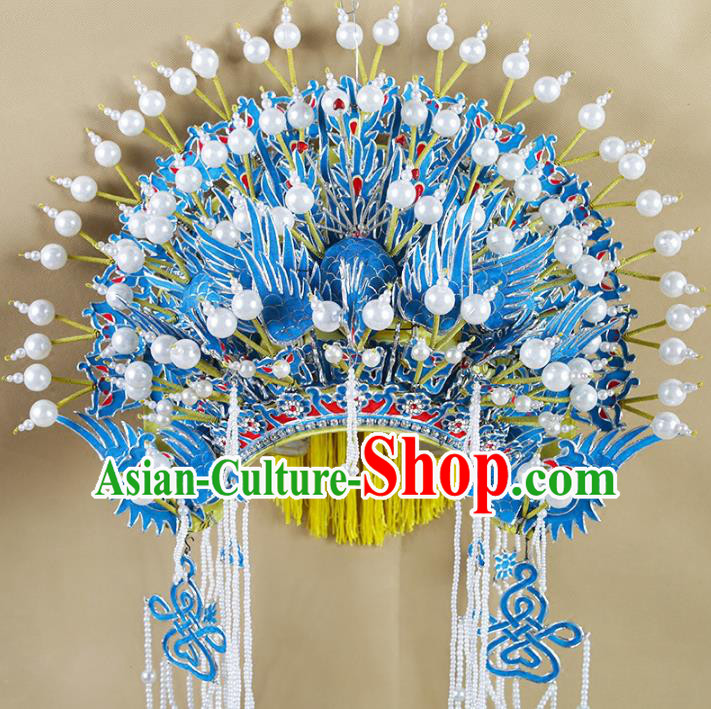 Top Grade Chinese Beijing Opera Hair Accessories Peking Opera Imperial Consort Phoenix Coronet Headwear for Women