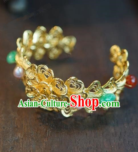 Chinese Handmade Bracelet Ancient Bride Bangle Jewelry Accessories for Women
