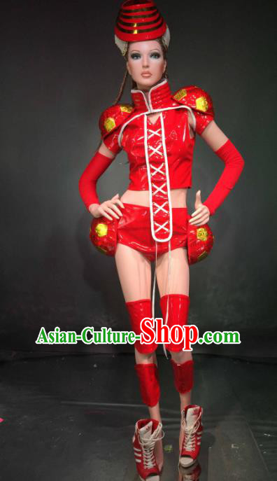 Top Grade Halloween Catwalks Customized Costume Model Show Football Girls Clothing for Women