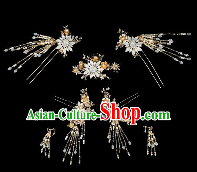 Chinese Traditional Wedding Hair Accessories Bride Hairpins Hair Stick Headwear for Women
