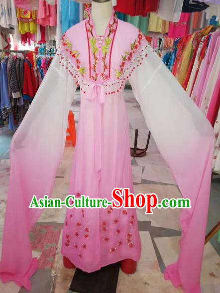 Traditional Chinese Peking Opera Princess Costume Beijing Opera Fairy Pink Dress for Adults