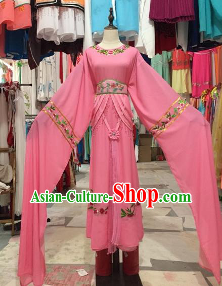 Chinese Shaoxing Opera Pink Dress Traditional Beijing Opera Diva Costume for Adults