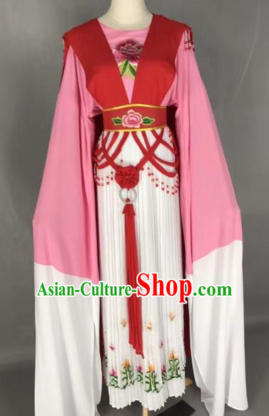Chinese Shaoxing Opera Palace Lady Embroidered Dress Traditional Beijing Opera Diva Costume for Adults