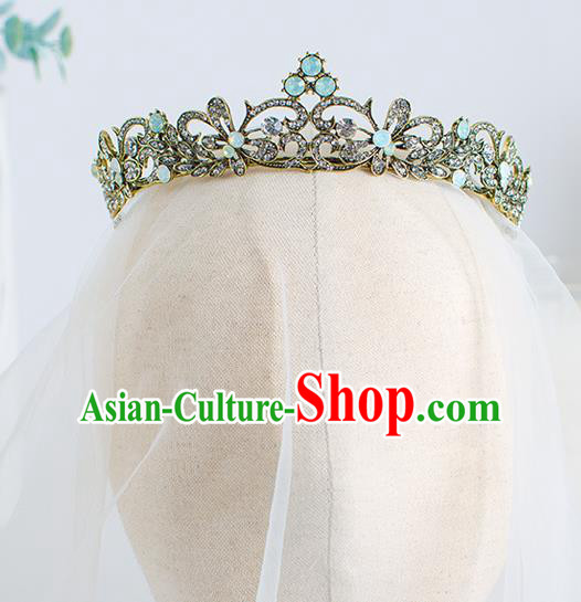 Top Grade Wedding Hair Accessories Bride Retro Royal Crown for Women
