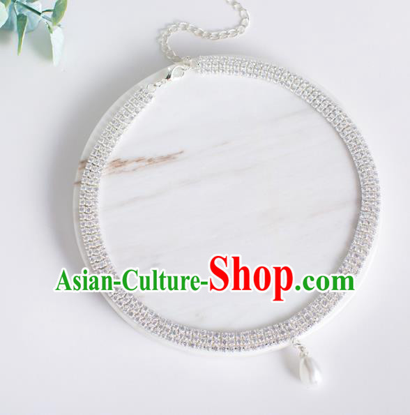 Top Grade Chinese Bride Wedding Accessories Zircon Necklace for Women