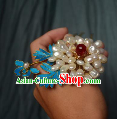 Chinese Handmade Princess Pearls Hairpins Ancient Hair Clip Hair Accessories for Women