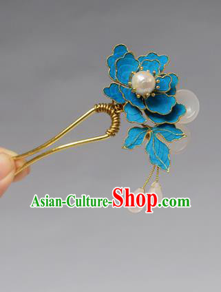Chinese Ancient Qing Dynasty Palace Tian-Tsui Hair Accessories Handmade Hairpins for Women