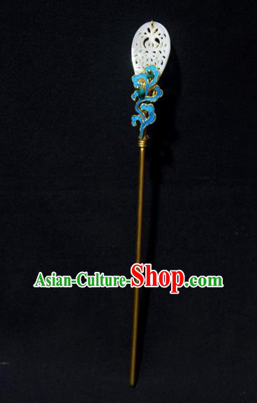 Chinese Ancient Qing Dynasty Hair Accessories Princess Tian-Tsui Hair Clip Handmade Palace Hairpins for Women
