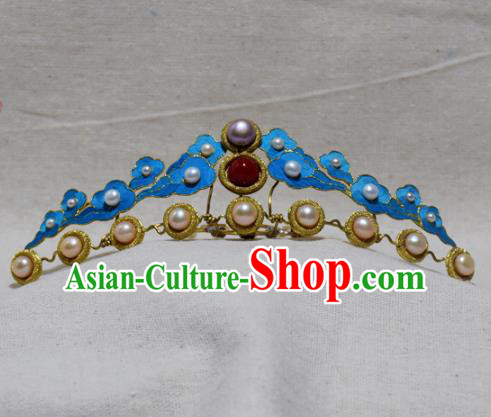 Chinese Handmade Hair Accessories Pearls Hairpins Ancient Hanfu Hair Clip for Women