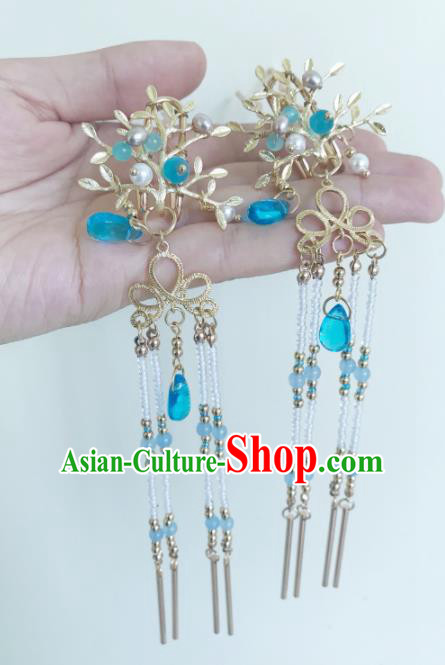 Chinese Ancient Handmade Tassel Hairpins Hair Accessories Hair Clips for Women