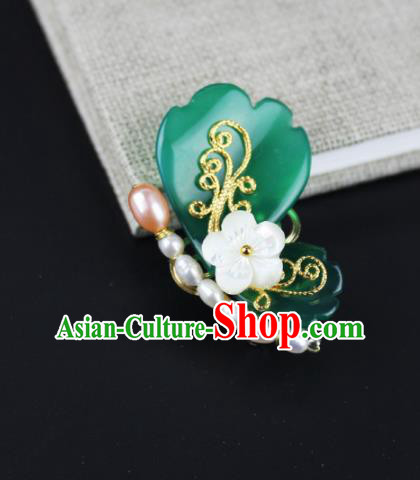 Top Grade Chinese Handmade Jewelry Accessories Hanfu Butterfly Pearls Brooch for Women