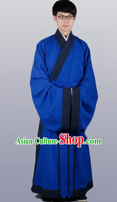 Chinese Ancient Traditional Priest Frock Ming Dynasty Priest Costumes for Men