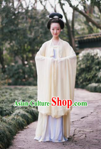 Traditional Chinese Tang Dynasty Imperial Consort Costume Ancient Maidenform Hanfu Dress for Women