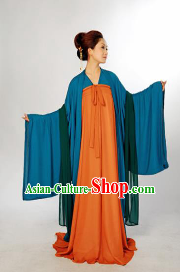 Chinese Traditional Tang Dynasty Maidenform Hanfu Dress Ancient Nobility Lady Costume for Women