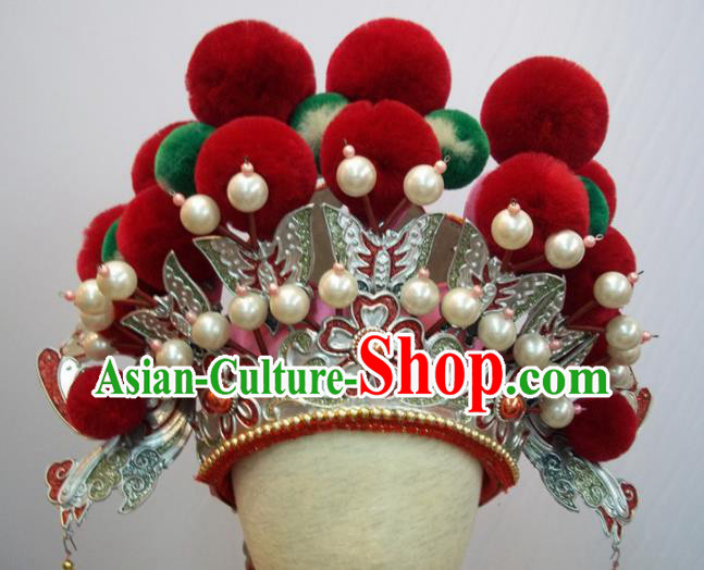 Traditional Chinese Beijing Opera Diva Hair Accessories Queen Phoenix Coronet Headwear for Kids