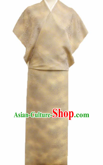 Asian Chinese Traditional Golden Silk Fabric Royal Pattern Kimono Brocade Cheongsam Cloth Silk Fabric