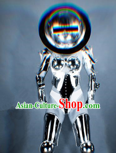 Professional Stage Performance Costume Halloween Cosplay Aliens Clothing and Headwear for Women