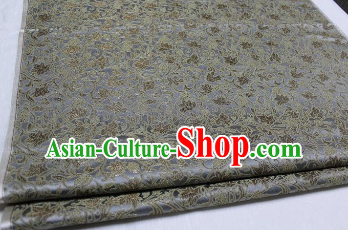 Chinese Traditional Cloth Mongolian Robe Brocade Fabric Tang Suit Silk Material Drapery