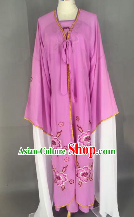Chinese Traditional Beijing Opera Diva Costume Princess Purple Hanfu Dress for Adults