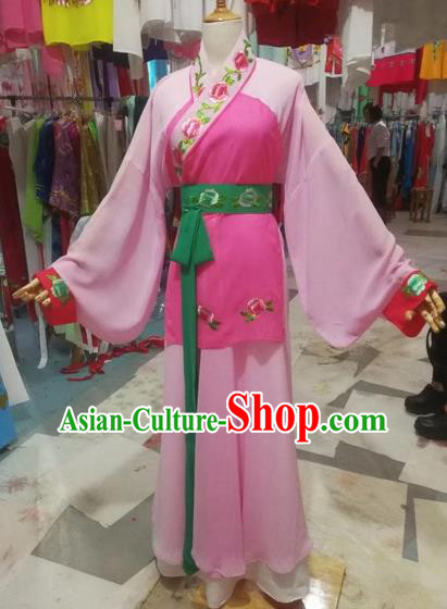 Chinese Traditional Beijing Opera Young Lady Dress Peking Opera Maidservants Costumes for Adults