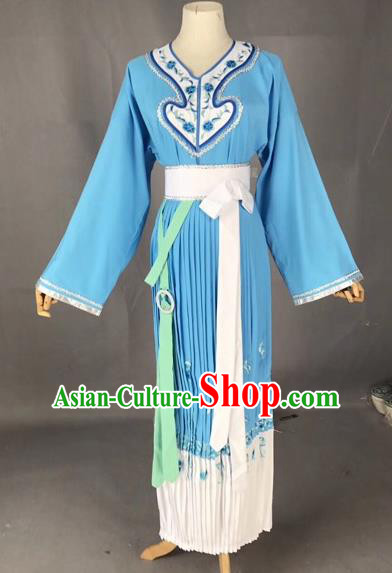 Chinese Traditional Beijing Opera Maidservants Clothing Peking Opera Diva Costumes for Adults
